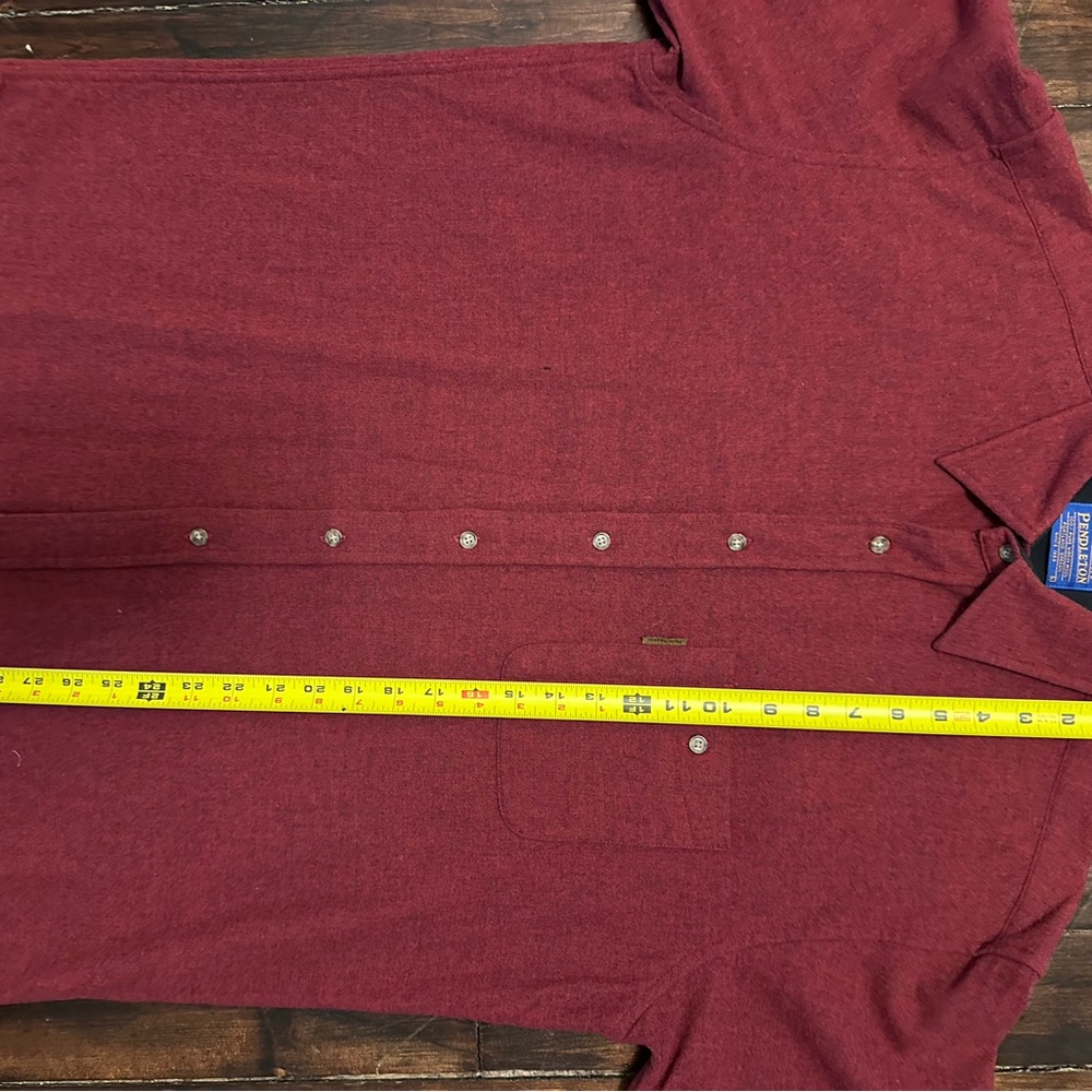 Pendleton (L) Men's Solid Maroon Elbow Patch Trai… - image 3